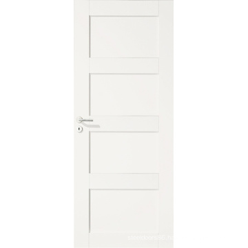 Four Panel White Primed Craftsman Style Stile & Rail Door for House